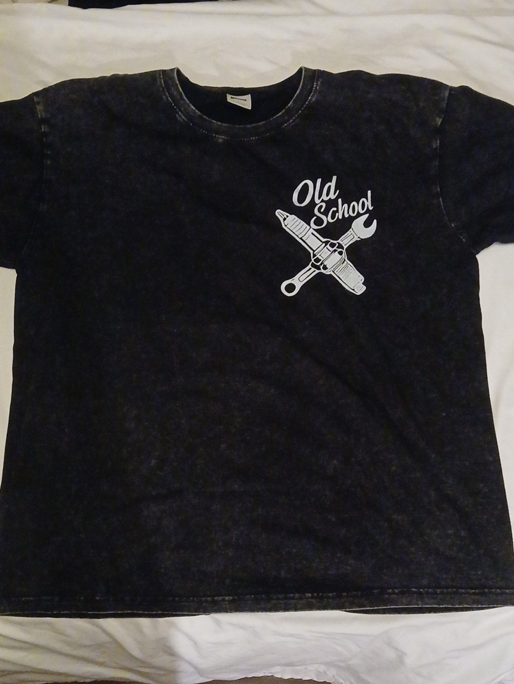 Men's Black 'Old School' Short Sleeve Graphic Tee